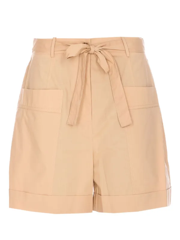 LIU JO Belted Utility Shorts Neutrals FARFETCH IN - Main Image