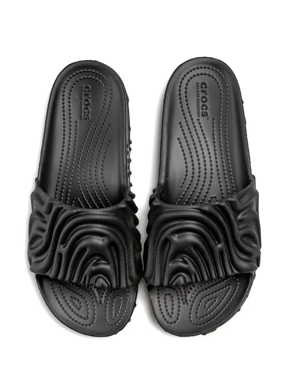 Crocs x Salehe Bembury The Pollex textured slides Black