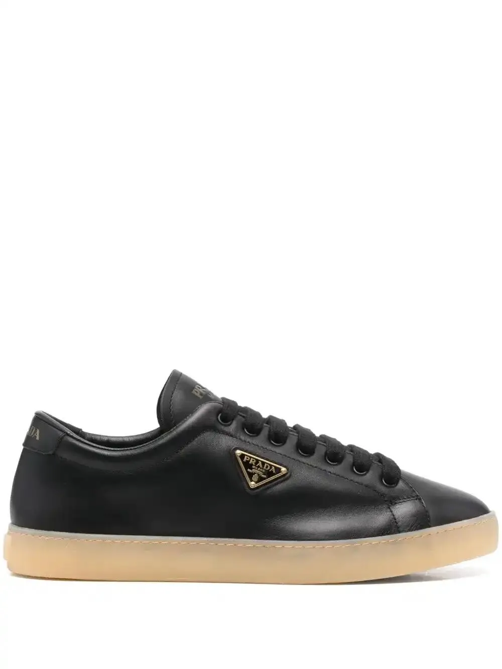 enamel triangle-logo sneakers