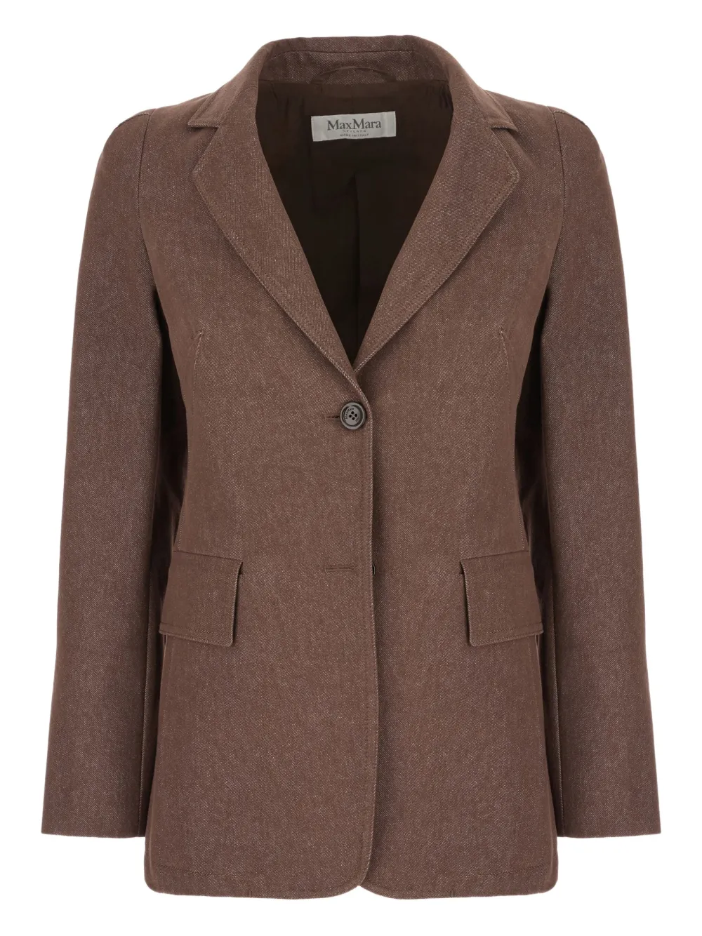 Max Mara Katoenen blazer Bruin