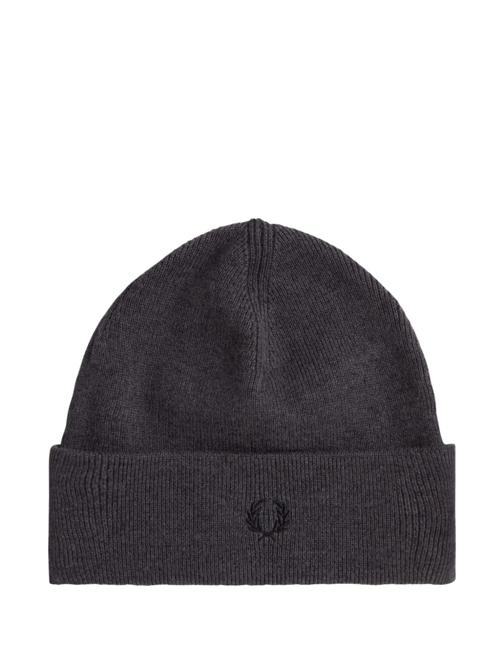 Fred Perry logo-embroidered beanie | Grey | Image 1