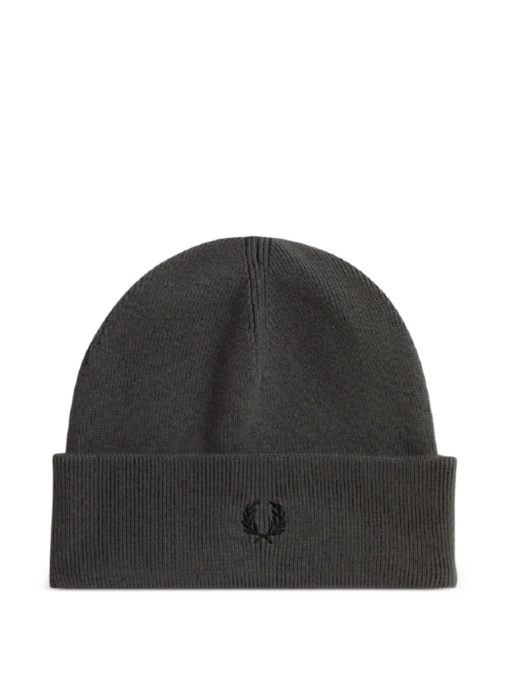 Fred Perry logo-embroidered beanie | Grey | Image 1