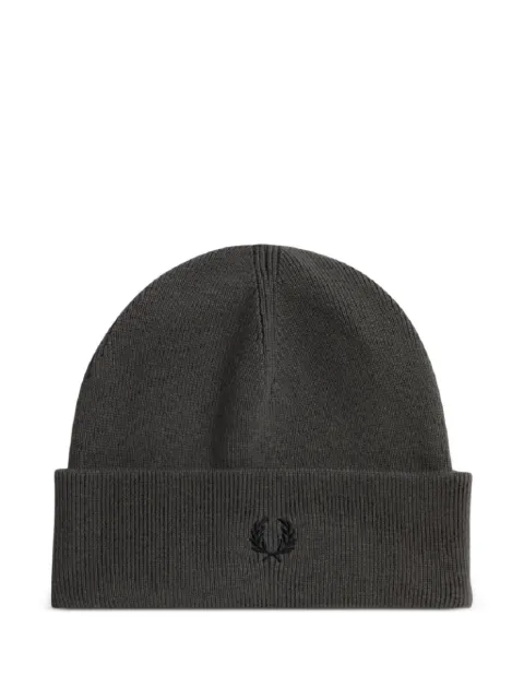 Fred Perry logo-embroidered beanie