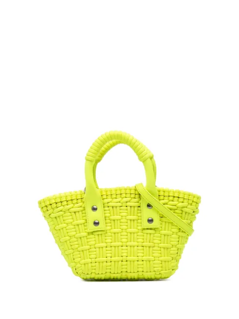 Balenciaga Pre-Owned 2010 XXS Faux Leather Bistro Basket Bag satchel