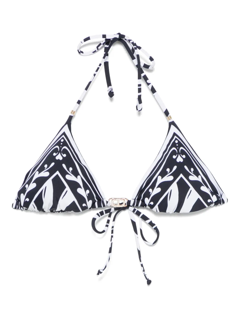 TWINSET Bikinitop met print Blauw