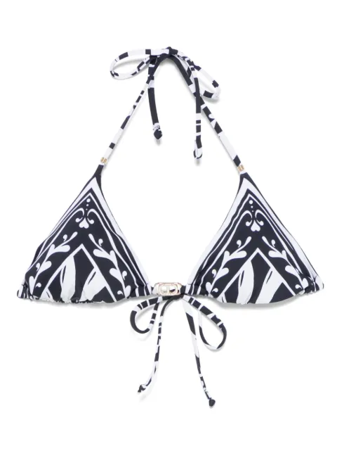 TWINSET printed bikini top