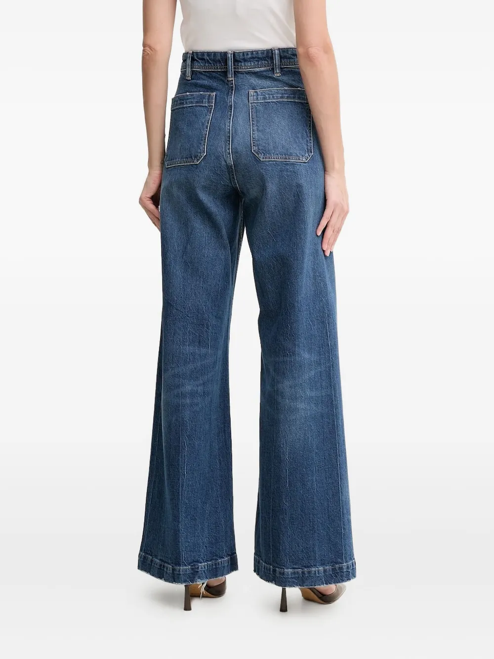 Polo Ralph Lauren patch-pockets wide-leg jeans | Blue | Image 1