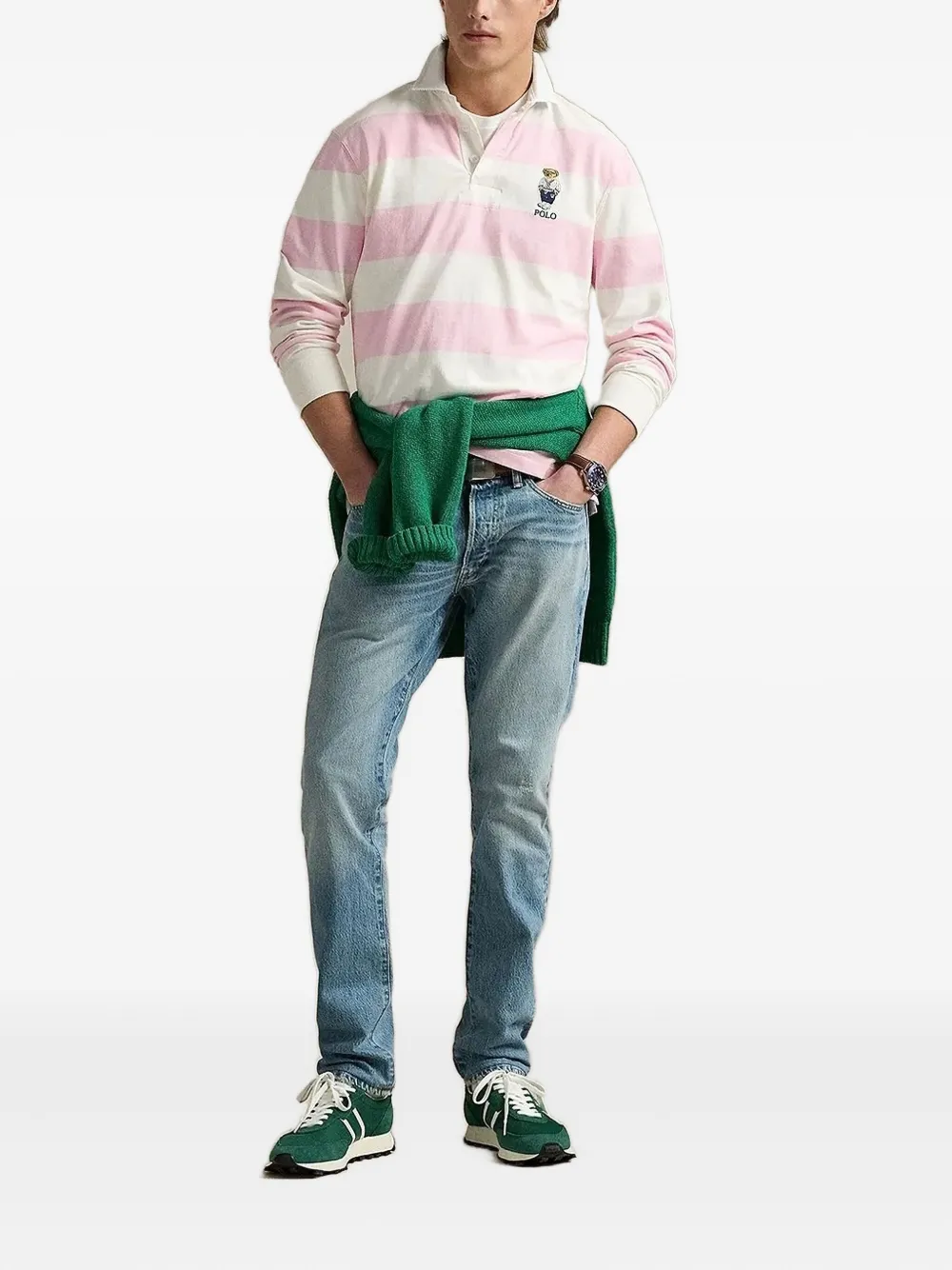 Polo Ralph Lauren striped logo-embroidery polo shirt | Image 2