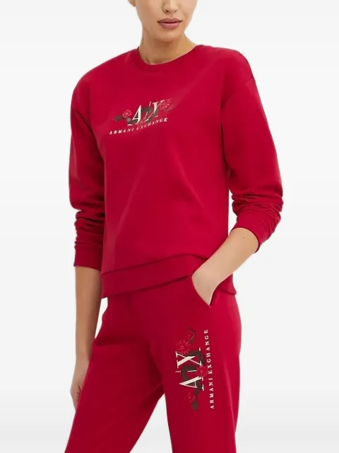 Armani Exchange sweat à logo à ornements