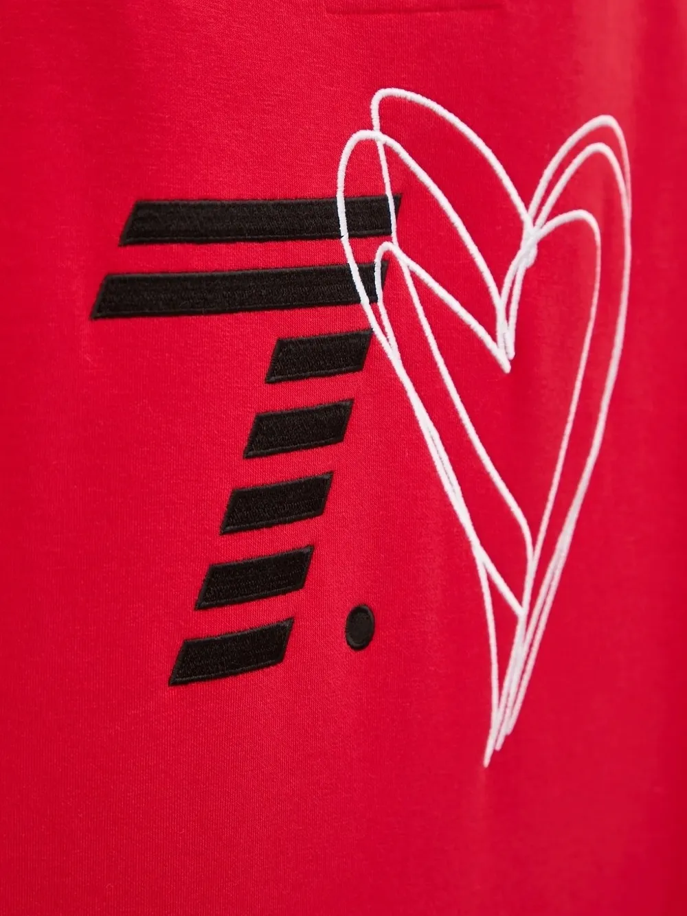 Ea7 Emporio Armani Hoodie met logoprint Rood