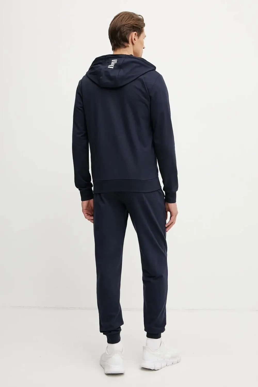 Ea7 Logo-print Zip-up Tracksuit In Blue