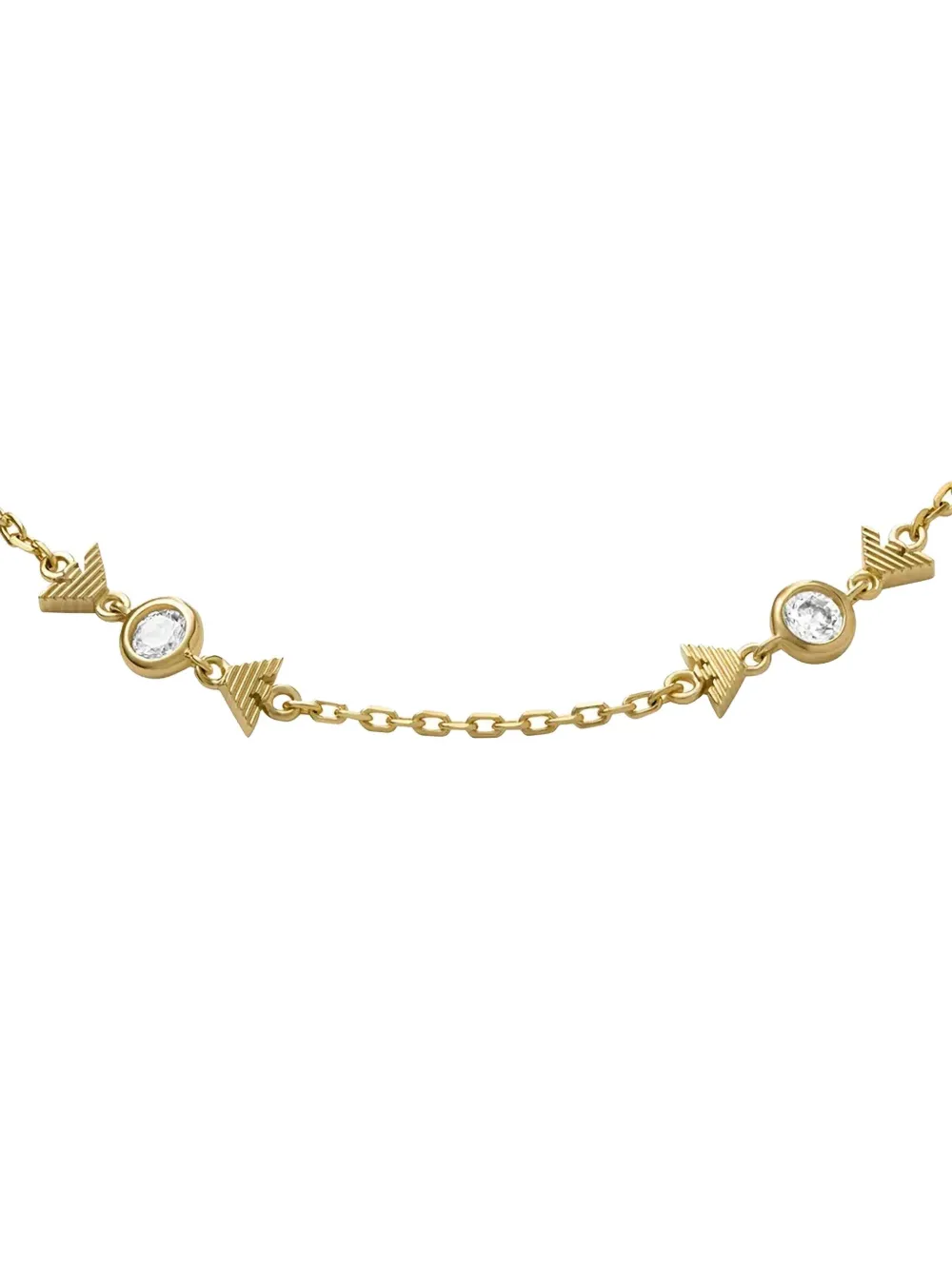 Emporio Armani Armband verfraaid met kristal - Goud