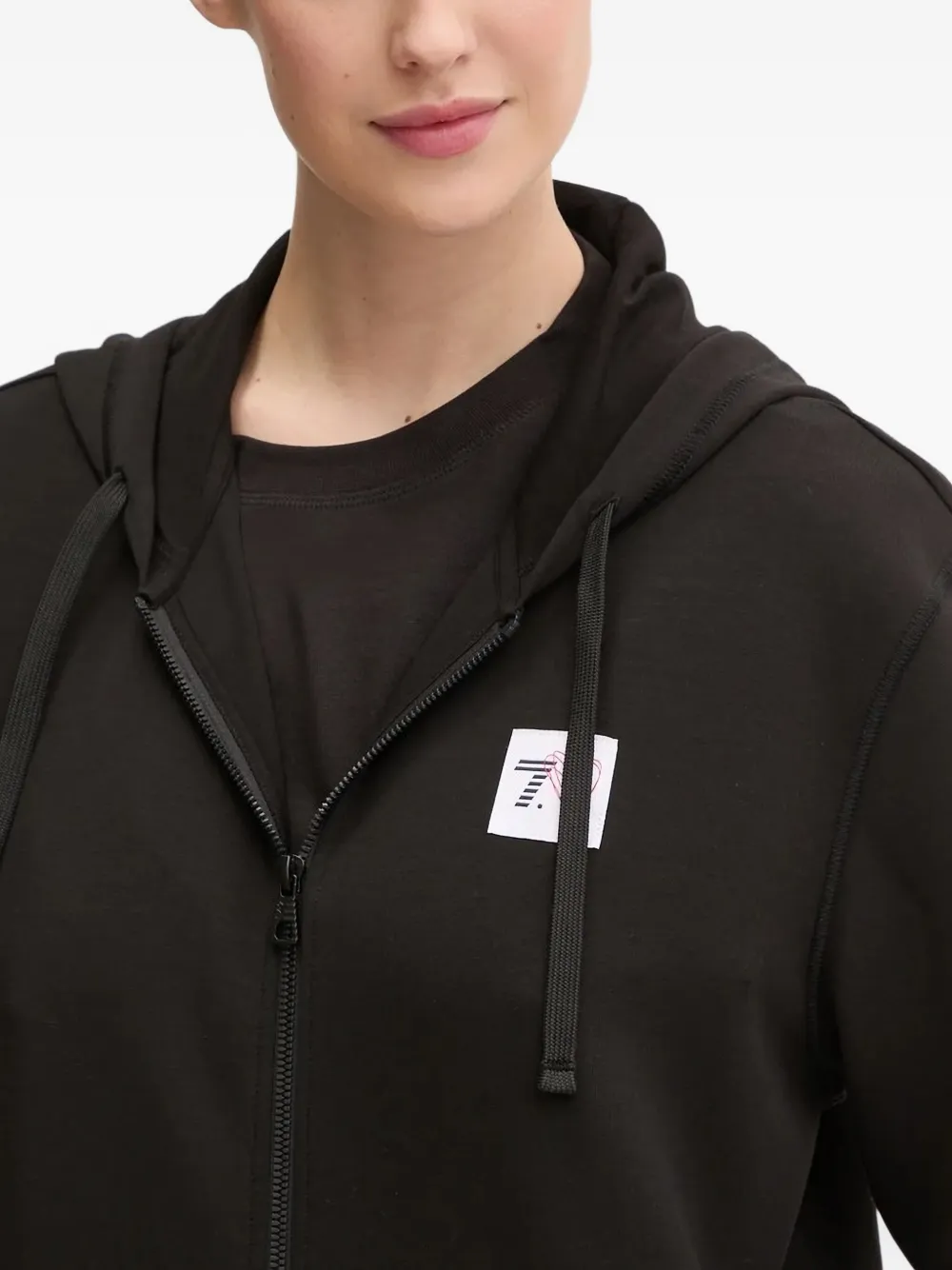 Ea7 Emporio Armani Hoodie met logo-applicatie en rits Uc001