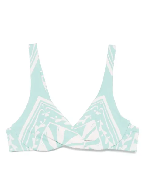 TWINSET printed bikini top