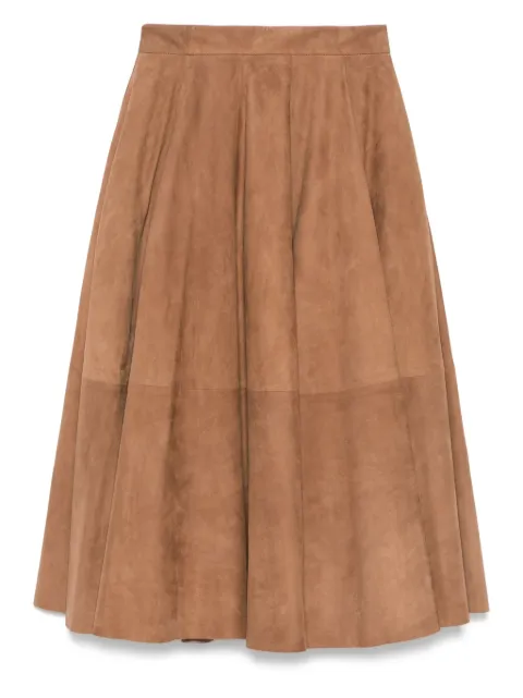 Desa 1972 falda midi de cuero