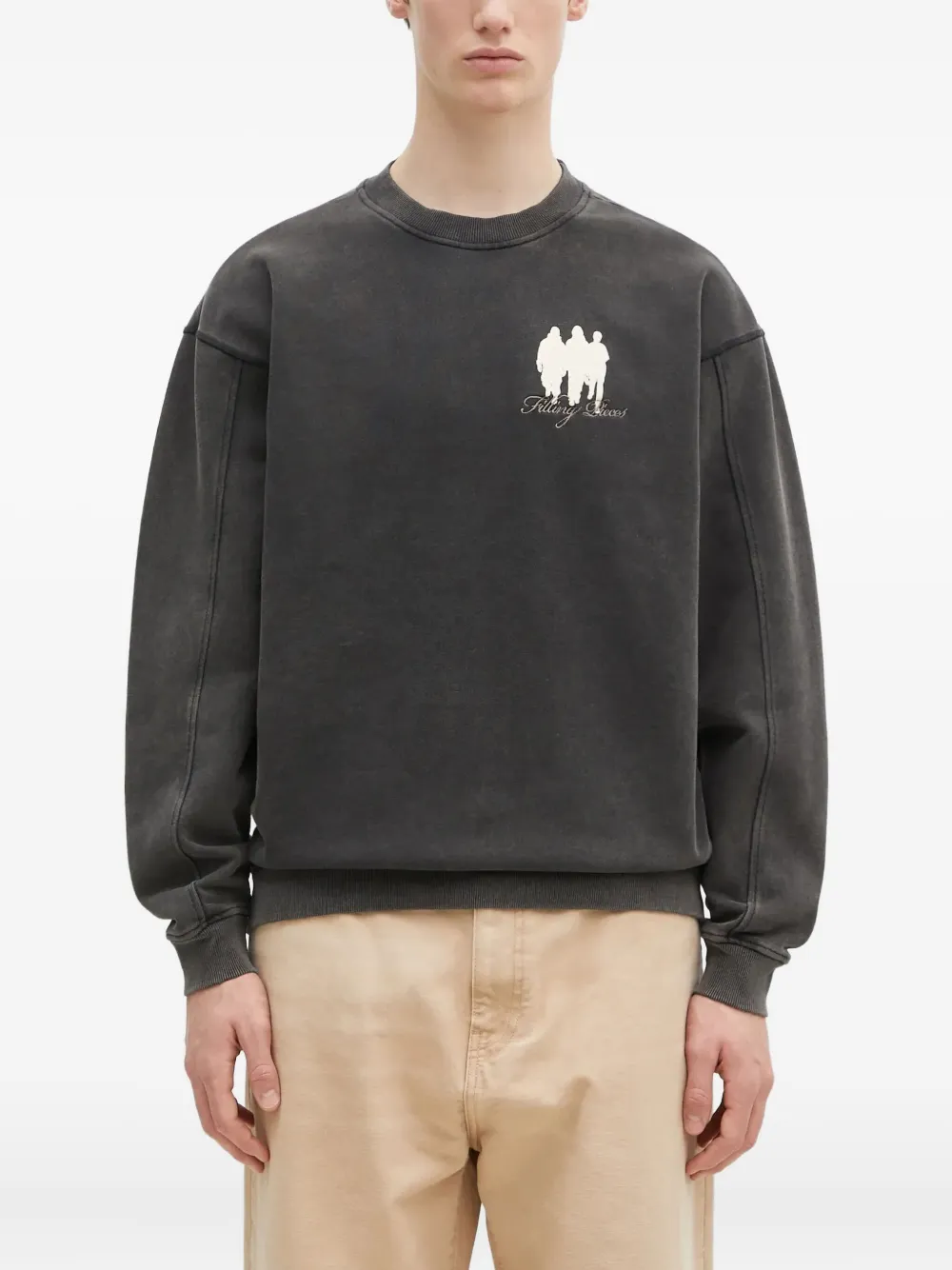 Filling Pieces crew-neck graphic sweatshirt | Grey | Image 1