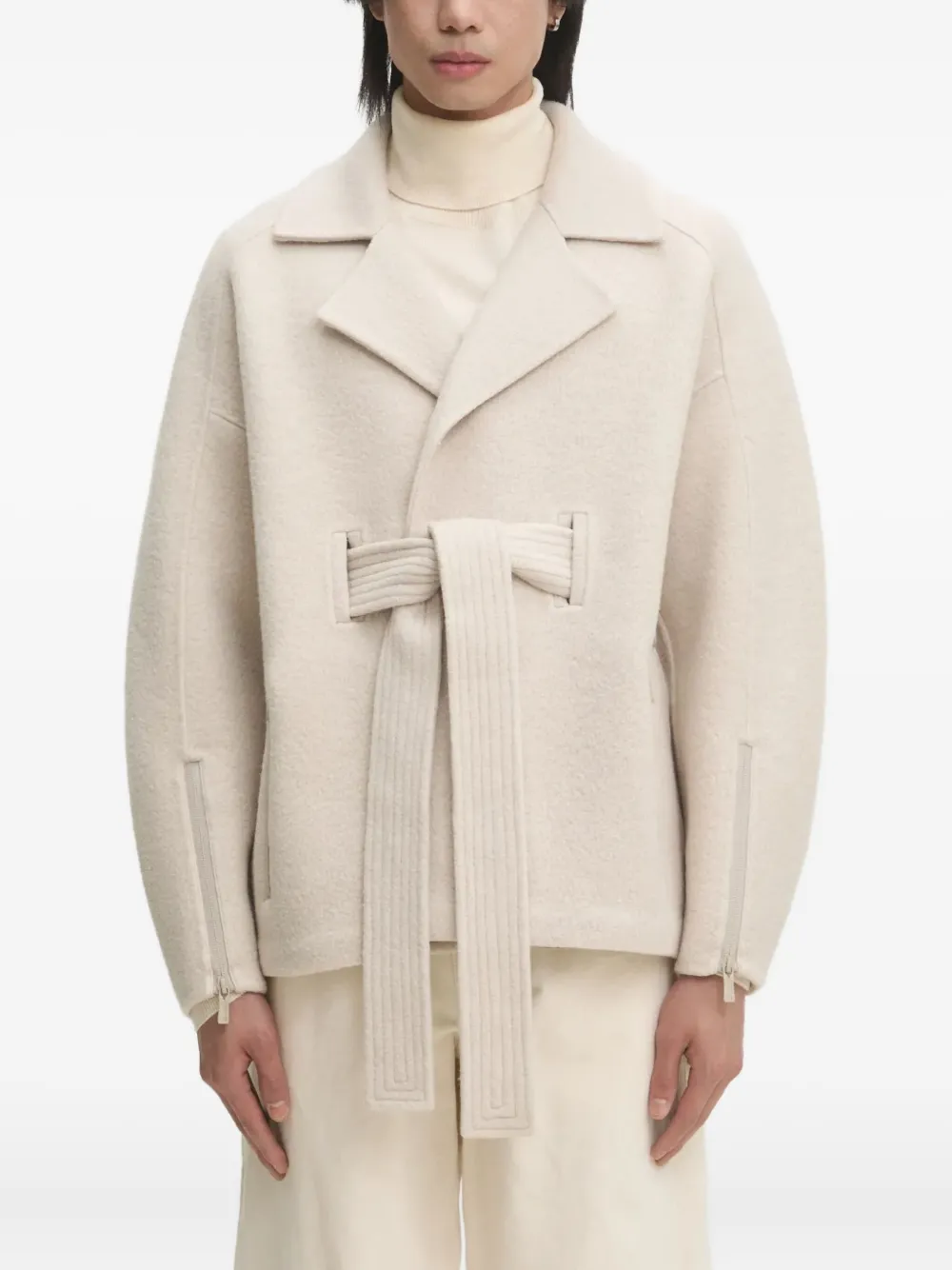 A.A. Spectrum belted wool coat | Neutrals | Image 1