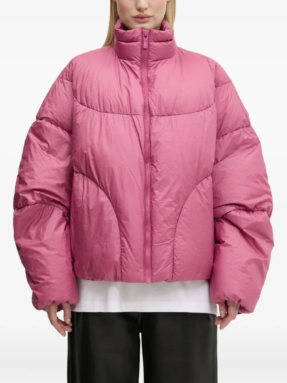 A.A. Spectrum quilted puffer jacket | Pink | Image 1