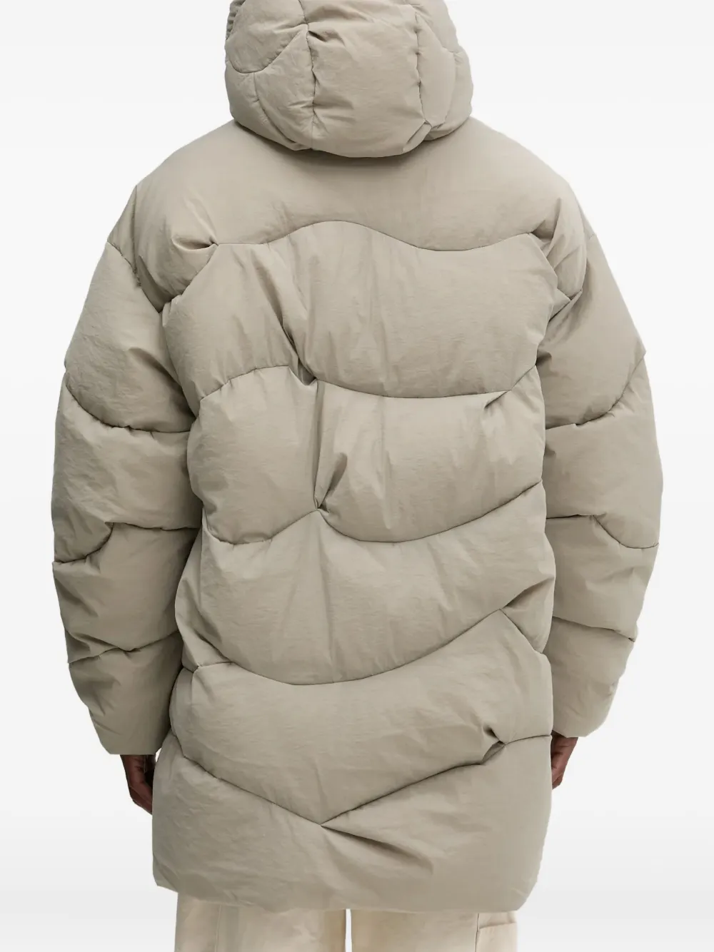 A.A. Spectrum Cirrus donsjas met capuchon Beige