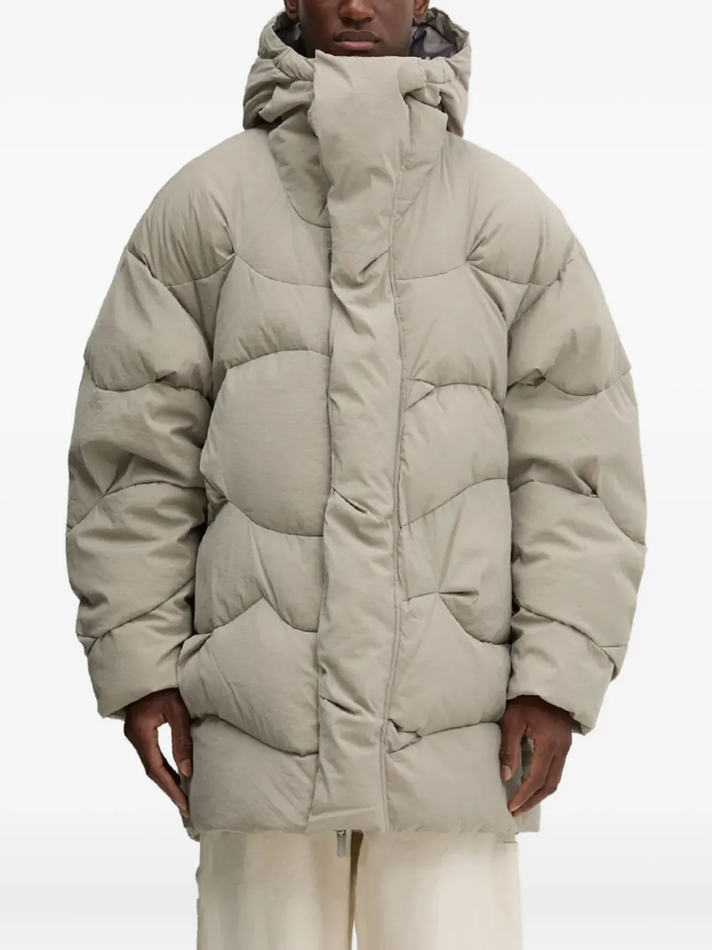 A.A. Spectrum Cirrus hooded down coat | Neutrals | Image 1