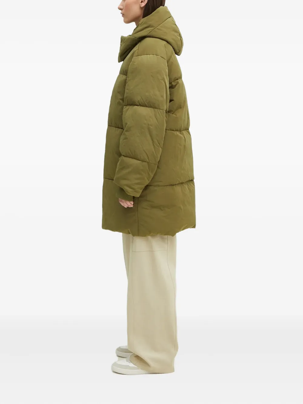 Pangaia Donsjack met capuchon Groen