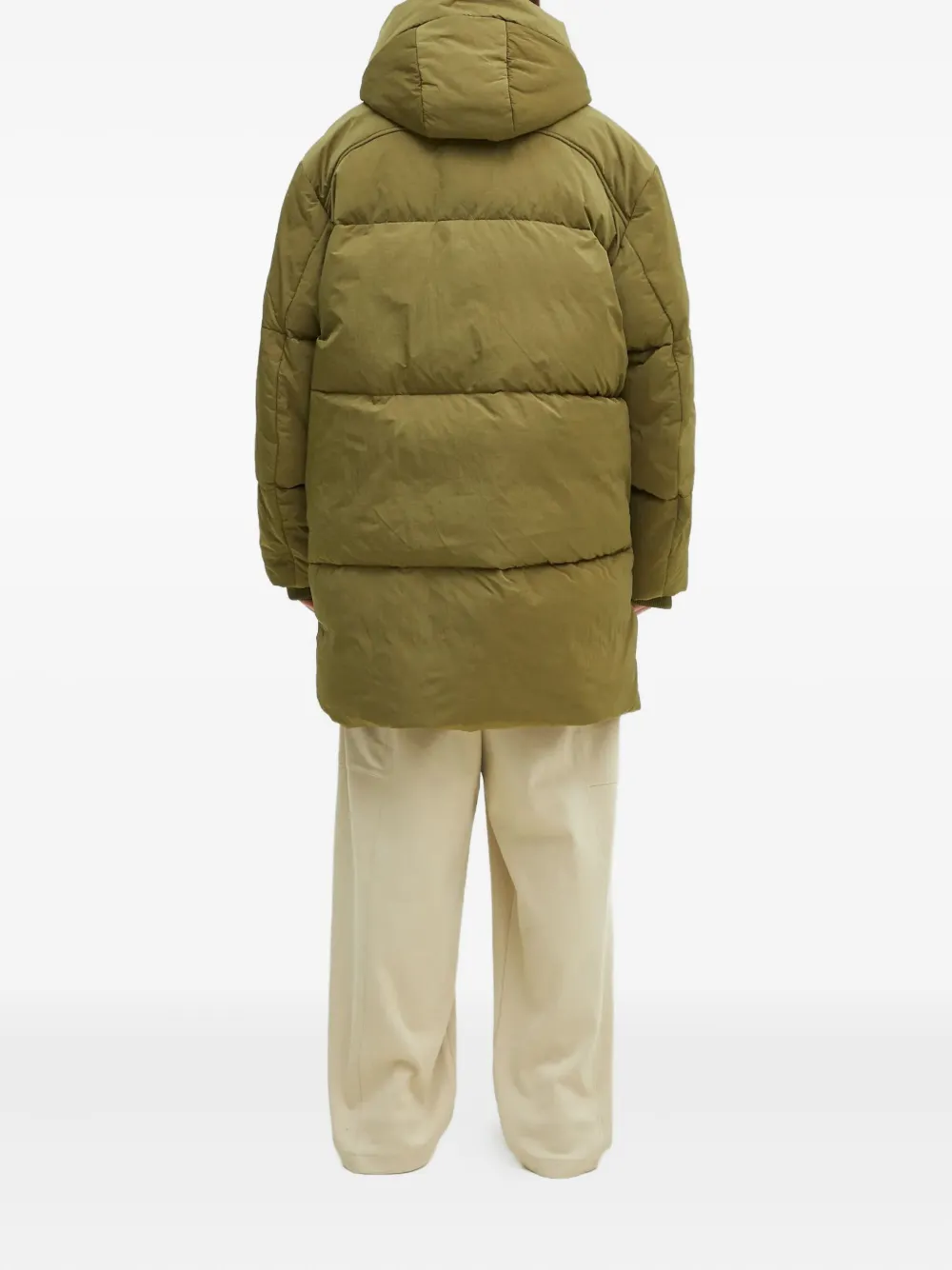 Pangaia Donsjack met capuchon Groen