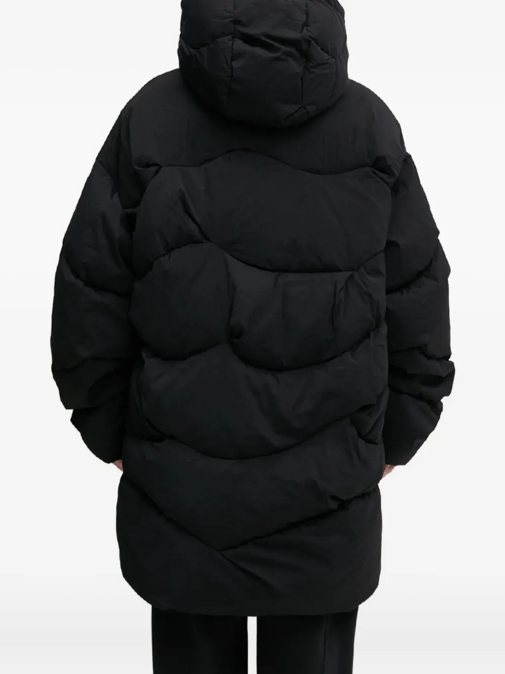  A.a. Spectrum Cirrus Hooded Down Coat - Black 