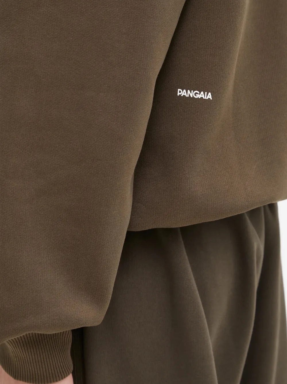 Pangaia Sweater met polokraag Bruin