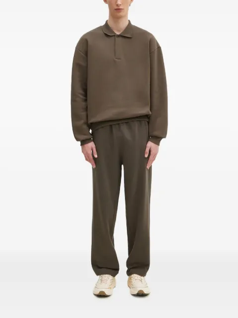 Pangaia polo-collar sweatshirt