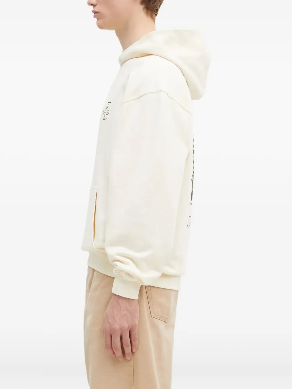 Filling Pieces garden-print hoodie Beige
