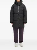 Pangaia hooded puffer jacket - Black