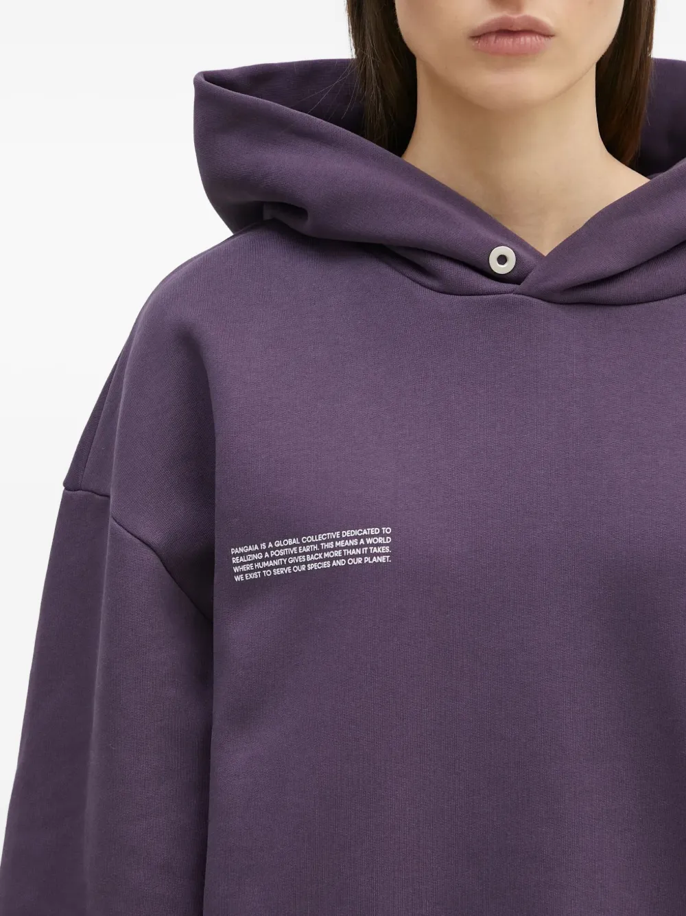 Pangaia DNA hoodie met trekkoord Paars