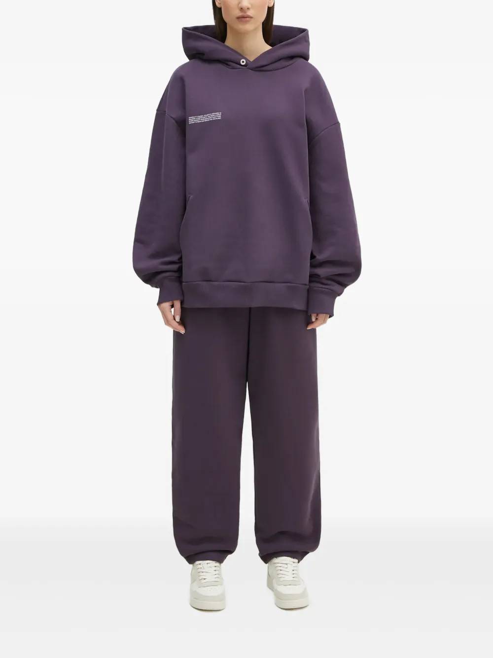 Pangaia DNA hoodie met trekkoord Paars