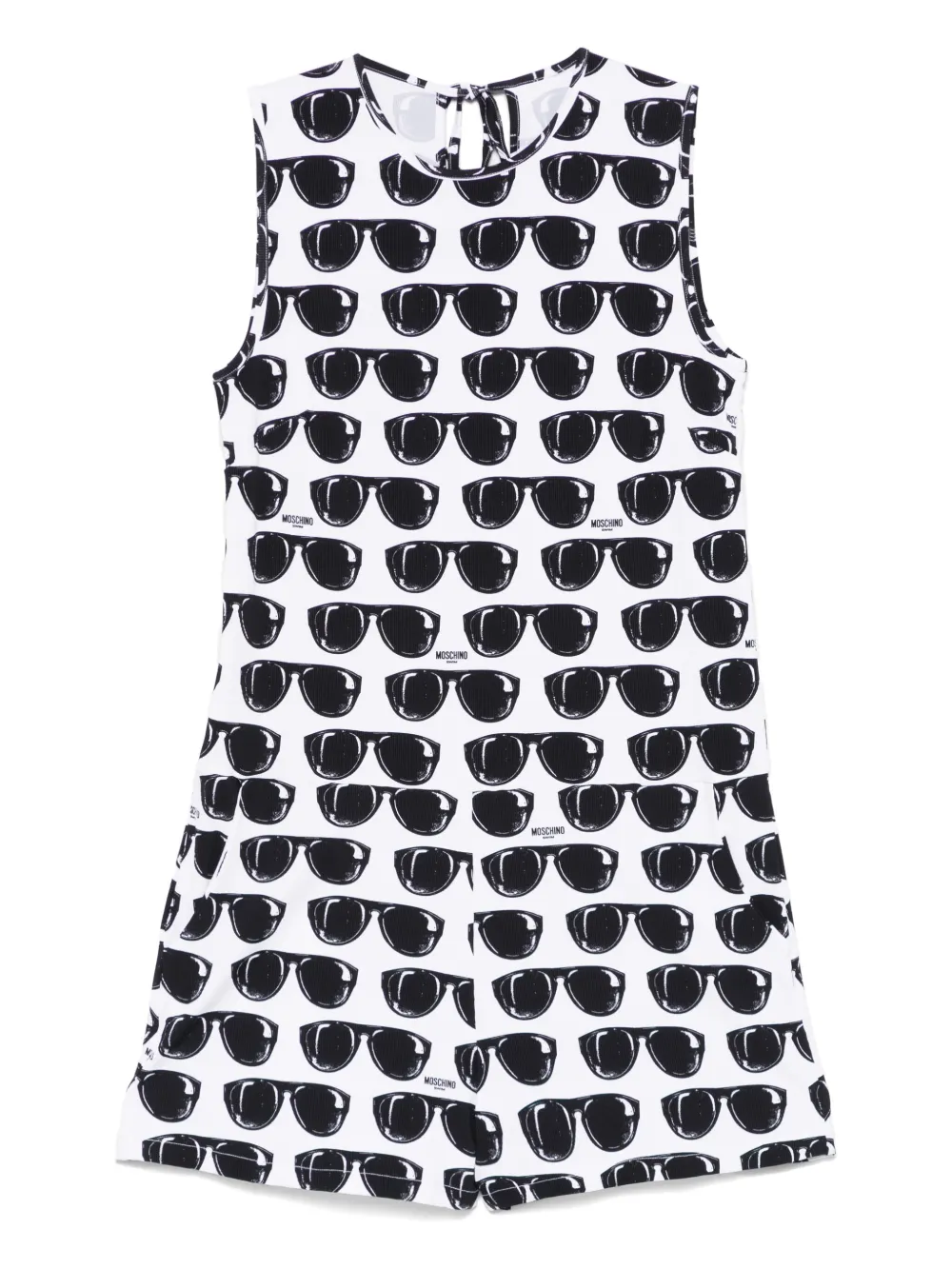 Moschino プリント ロンパース - ホワイト Moschino プリント ロンパース - ホワイト
