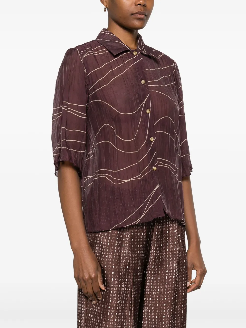 Alysi Mediterraneo shirt Paars