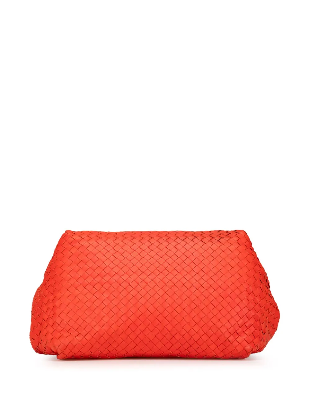 Pre-owned Bottega Veneta 2012-2024 Nappa Intrecciato Parachute Tote Bag In Red