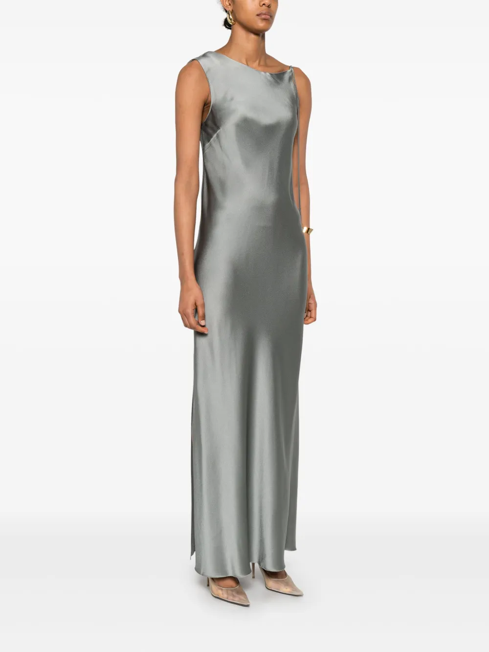 Alysi Asymmetrische jurk Groen