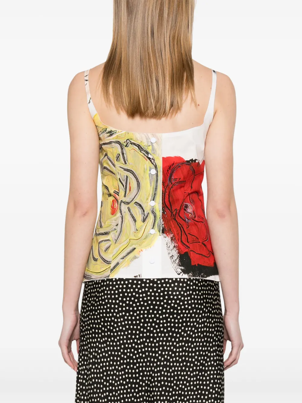 Marni Top met print Wit