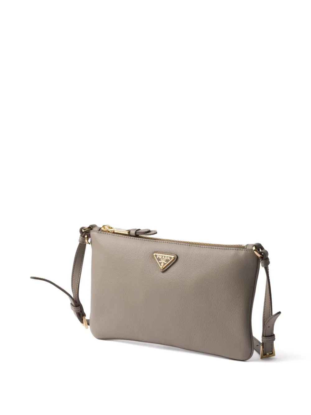 Prada Leren mini tas Grijs