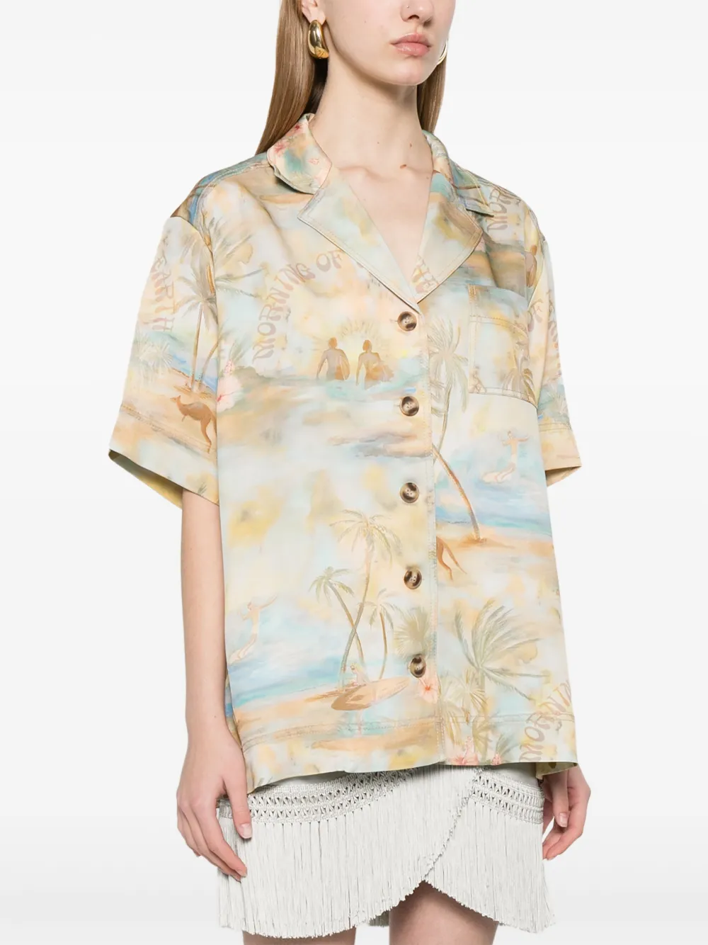 ZIMMERMANN Illuminate blouse Blauw