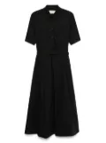 kaos pleated shirt dress - Black