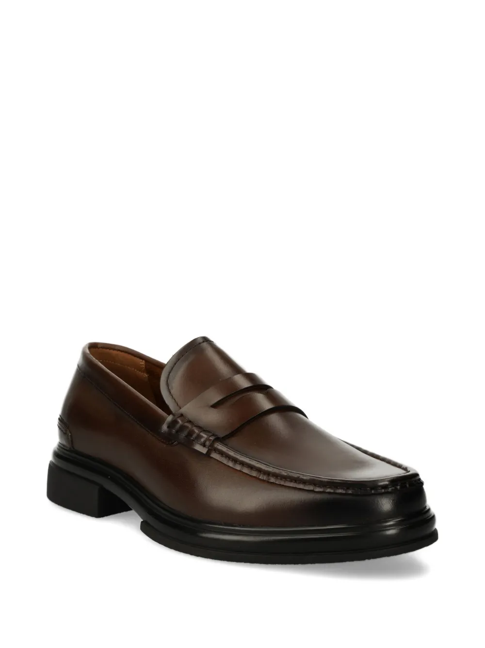Aldo Tucker smooth leather loafers Brown
