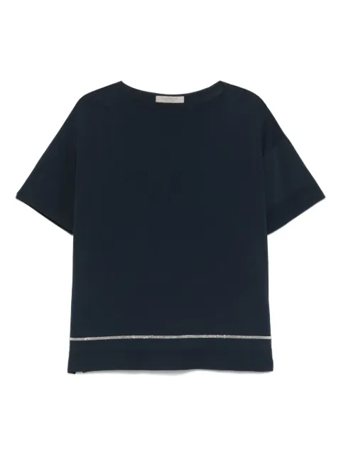 D.Exterior bead-detail T-shirt