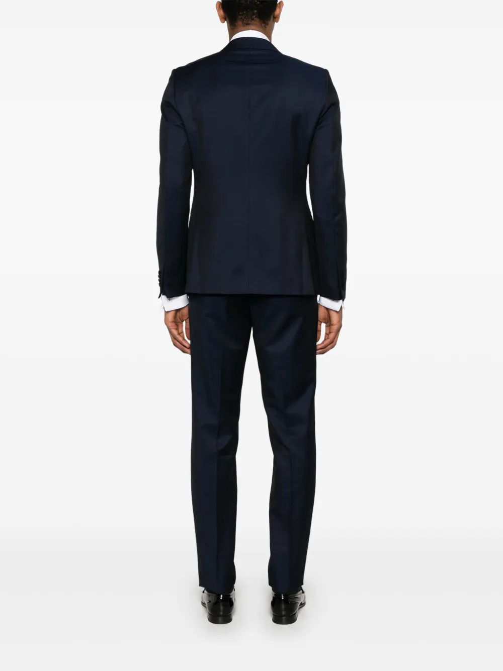 Zegna Pak met enkele rij knopen Blauw