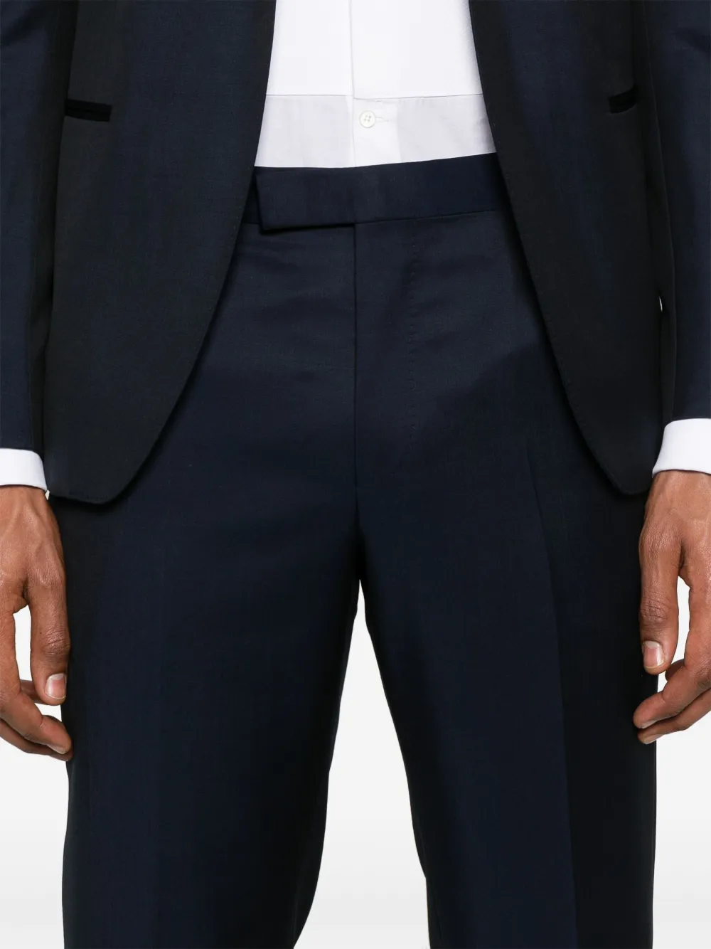 Zegna Pak met enkele rij knopen Blauw