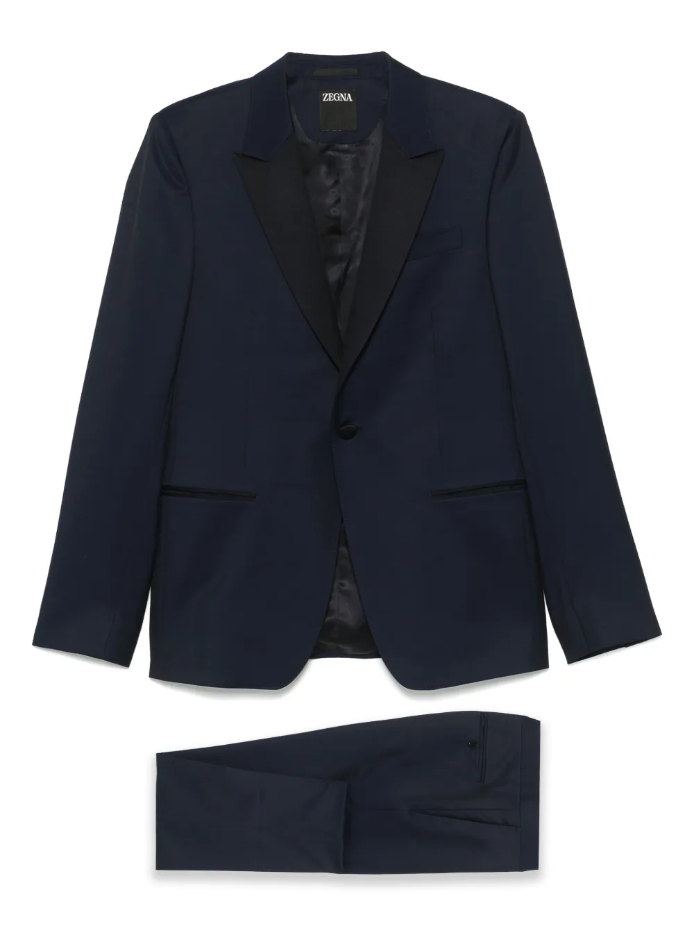 Zegna traje con botones | azul | Image 1
