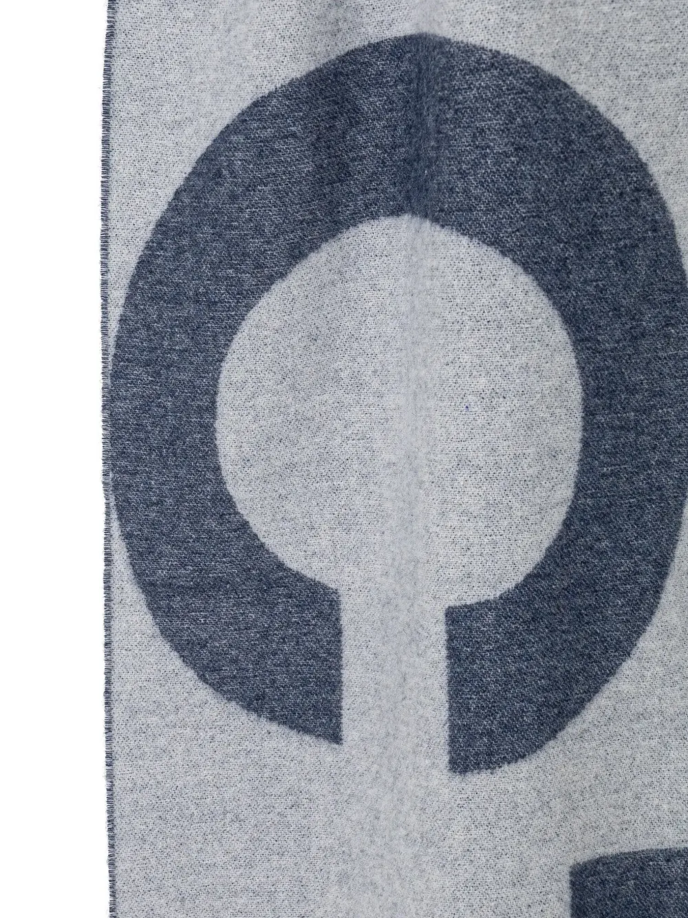 A.P.C. Sjaal met jacquard logo Blauw