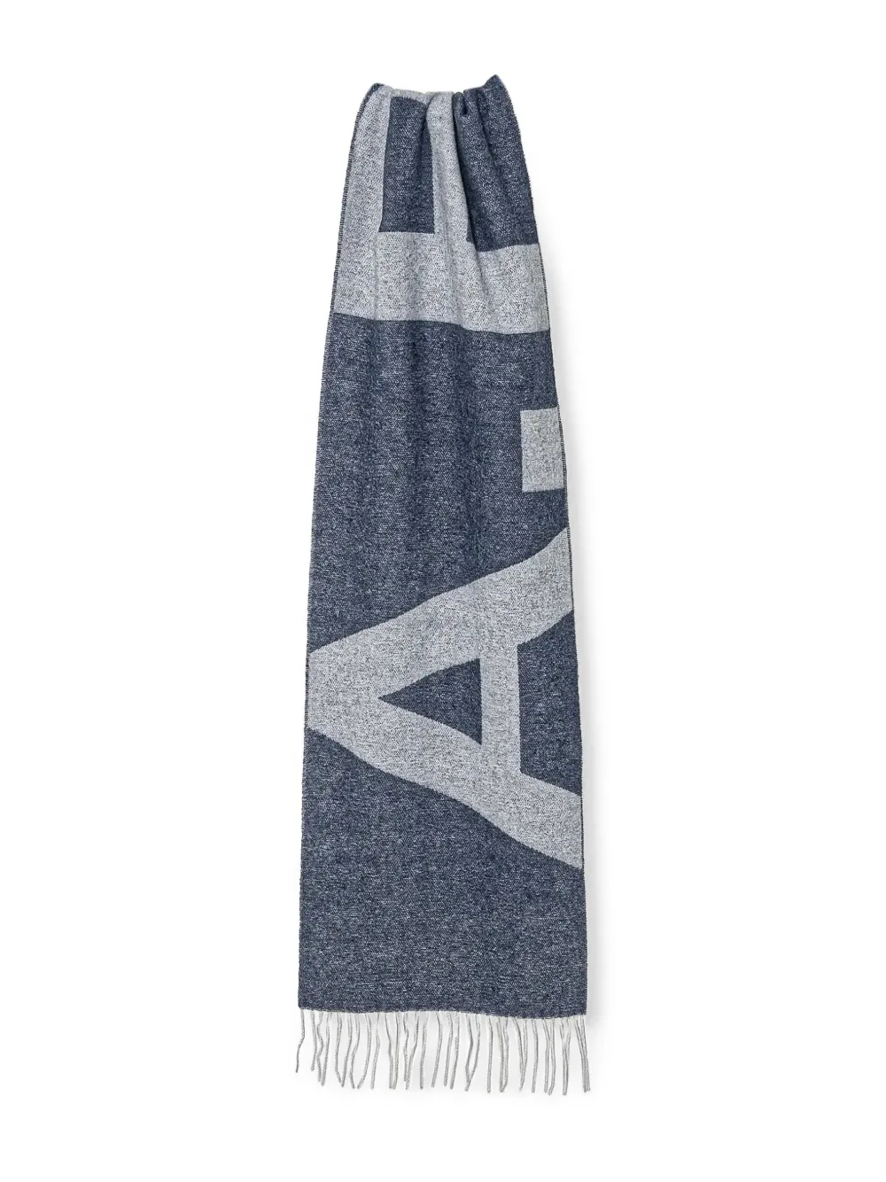A.P.C. Sjaal met jacquard logo Blauw