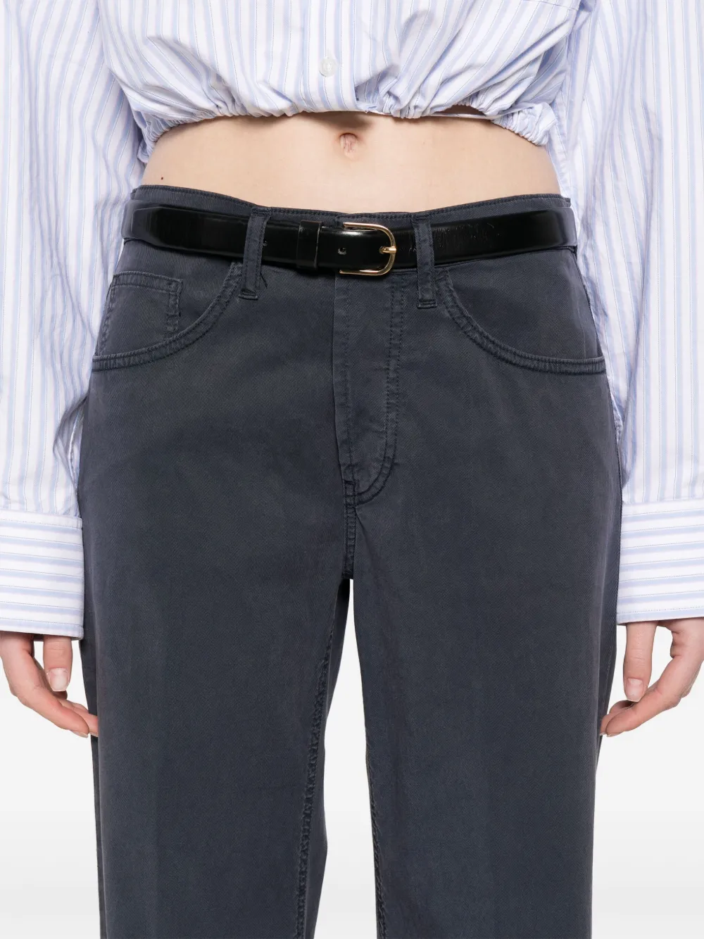 Shop Dondup Jacklyn Trousers In Blau