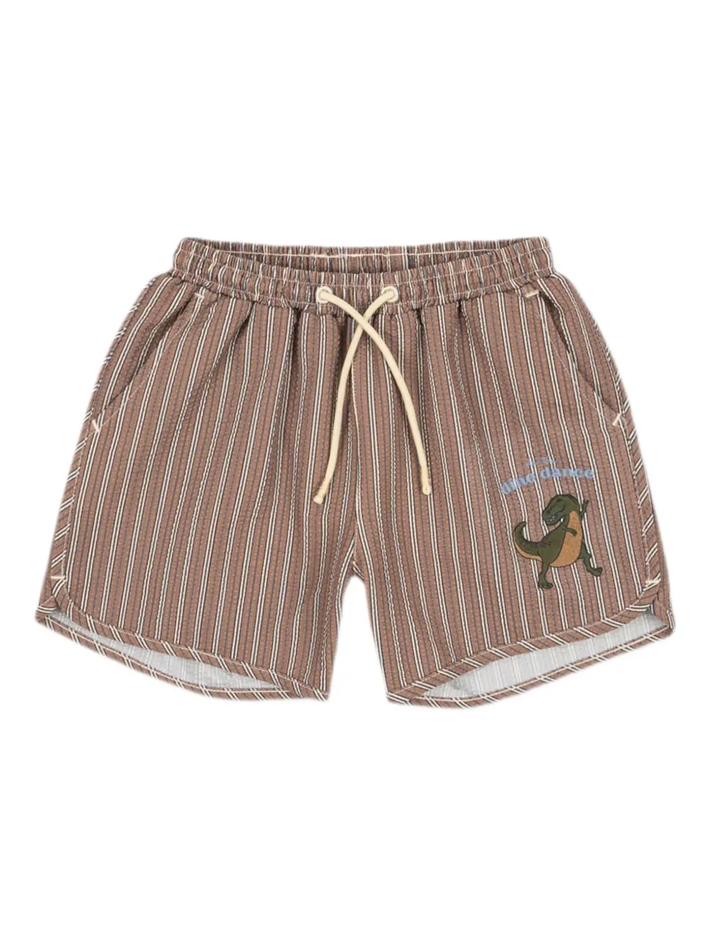 Konges Sløjd embrodiered-detailling swim shorts | Brown | Image 1
